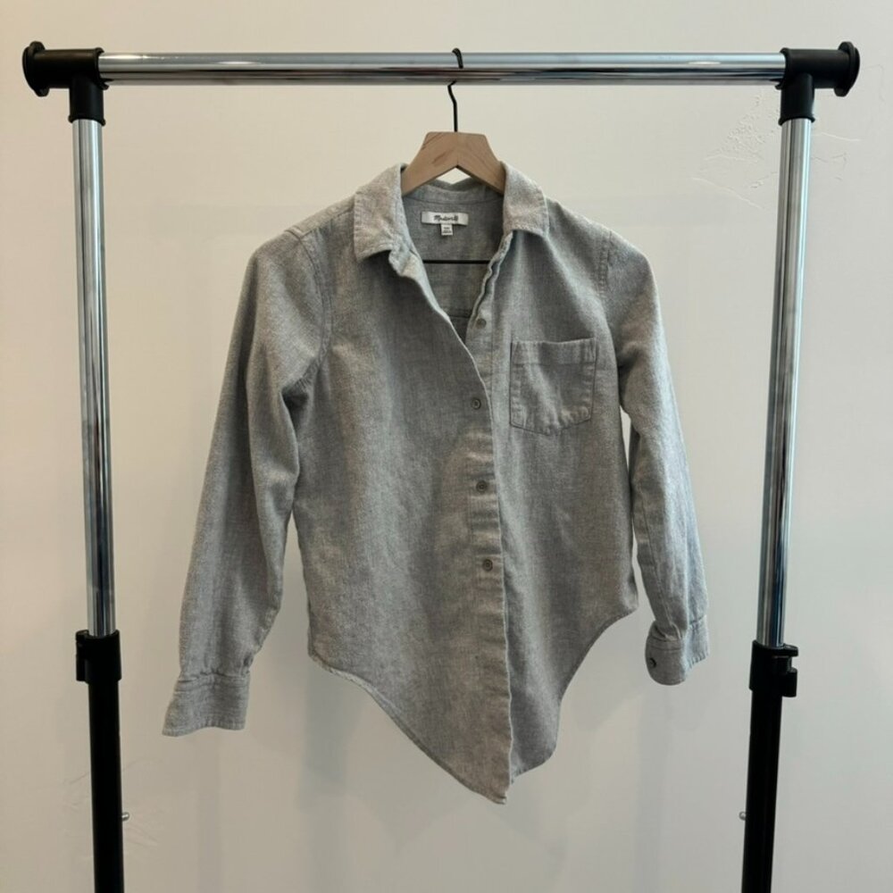 Madewell Self-Tie Flannel Shirt XXS